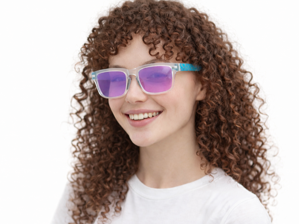 Emillie Rectangle Full frame Acetate Sunglasses