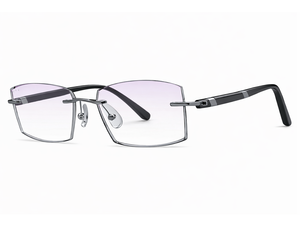 Jovanni Rectangle Rimless Glasses