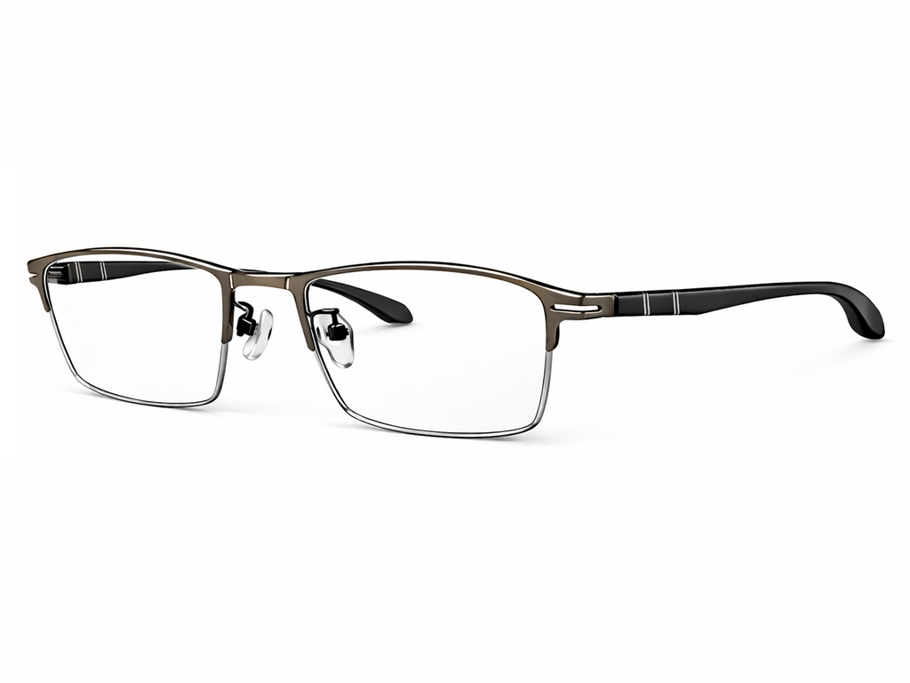 Kingston Rectangle Rimless Glasses
