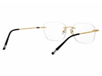Nicholas Rectangle Rimless Glasses