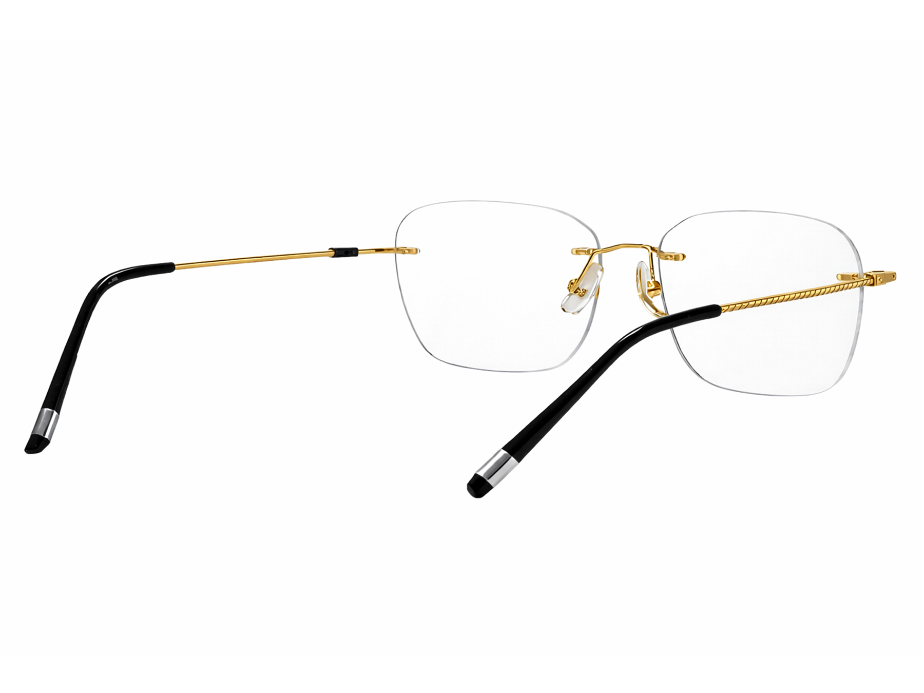 Nicholas Rectangle Rimless Glasses