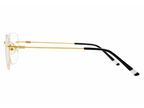 Nicholas Rectangle Rimless Glasses