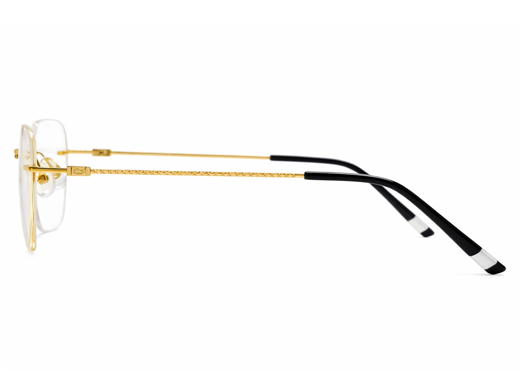 Nicholas Rectangle Rimless Glasses