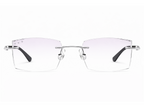 Jovanni Rectangle Rimless Glasses