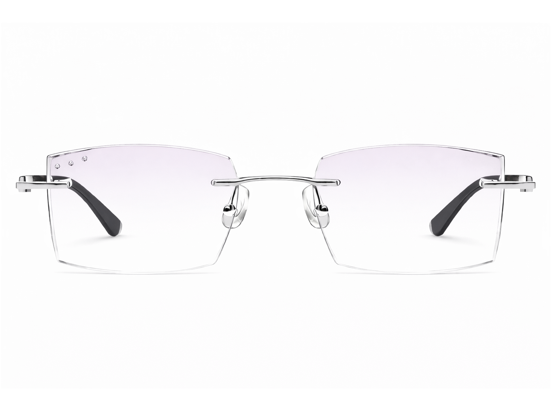 Jovanni Rectangle Rimless Glasses