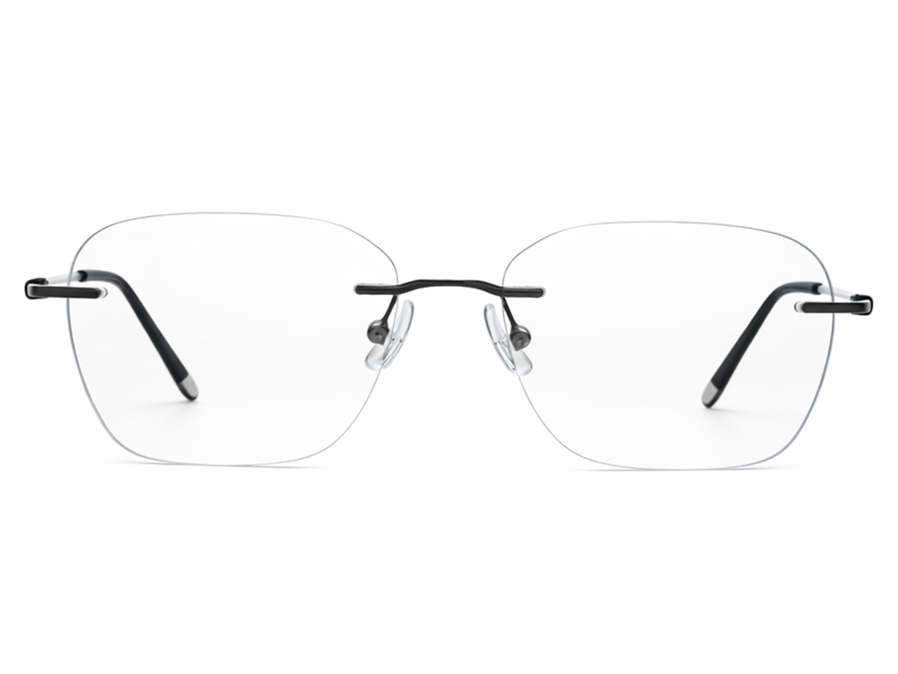 Nicholas Rectangle Rimless Glasses