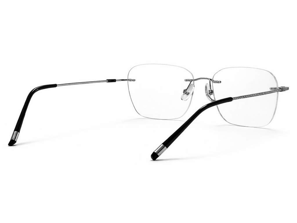 Nicholas Rectangle Rimless Glasses