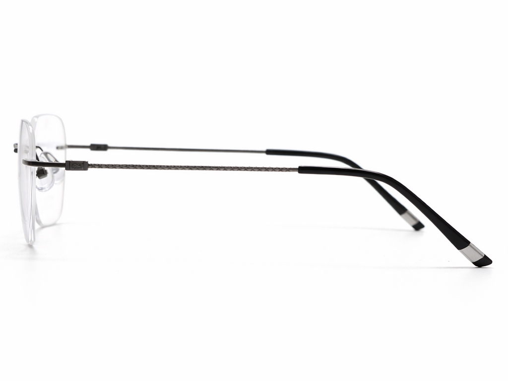 Nicholas Rectangle Rimless Glasses