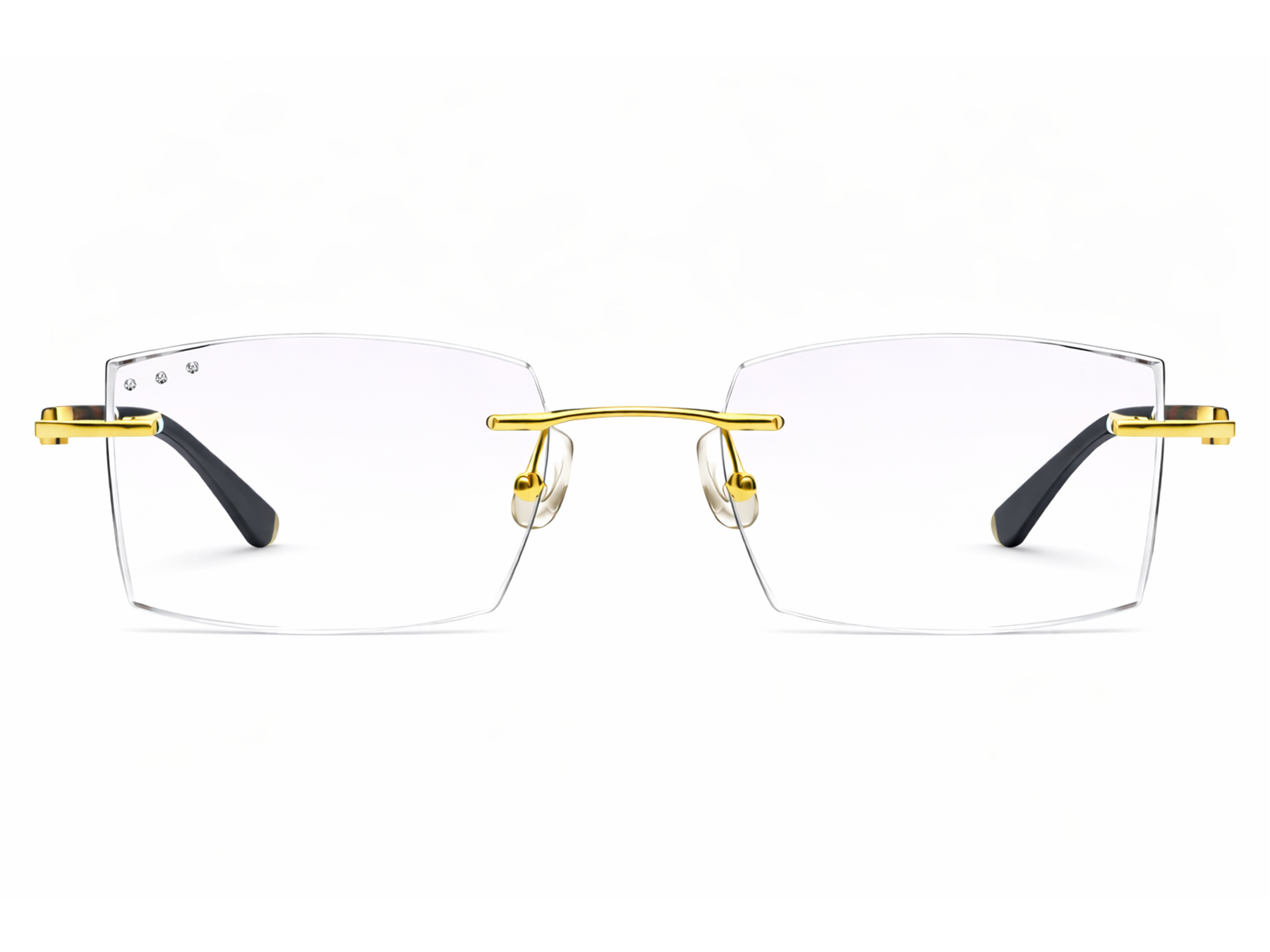 Jovanni Rectangle Rimless Glasses