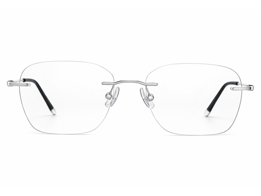 Nicholas Rectangle Rimless Glasses