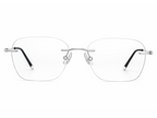 Nicholas Rectangle Rimless Glasses