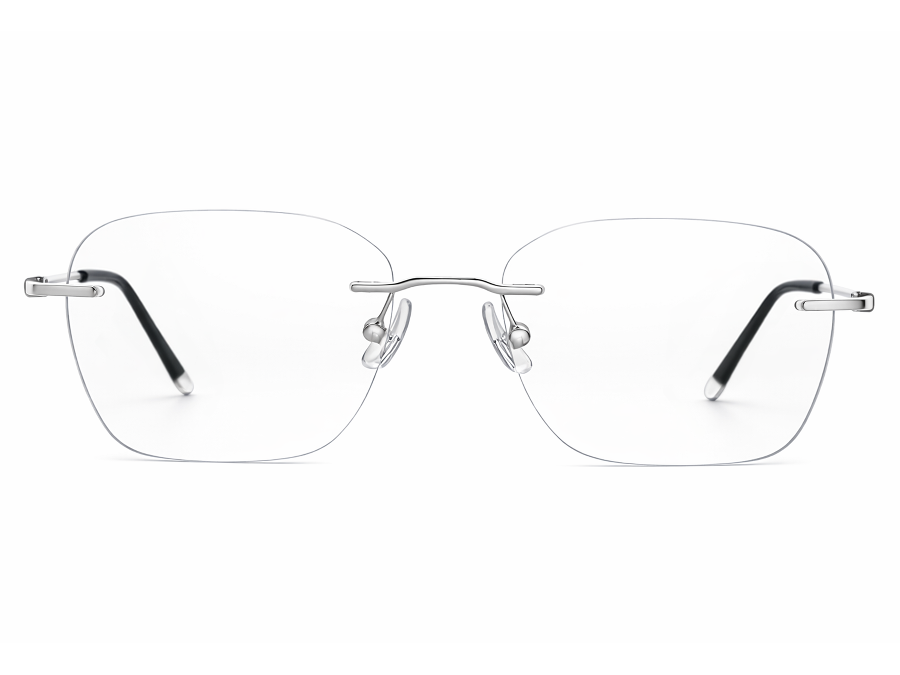 Nicholas Rectangle Rimless Glasses