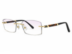 Jovanni Rectangle Rimless Glasses