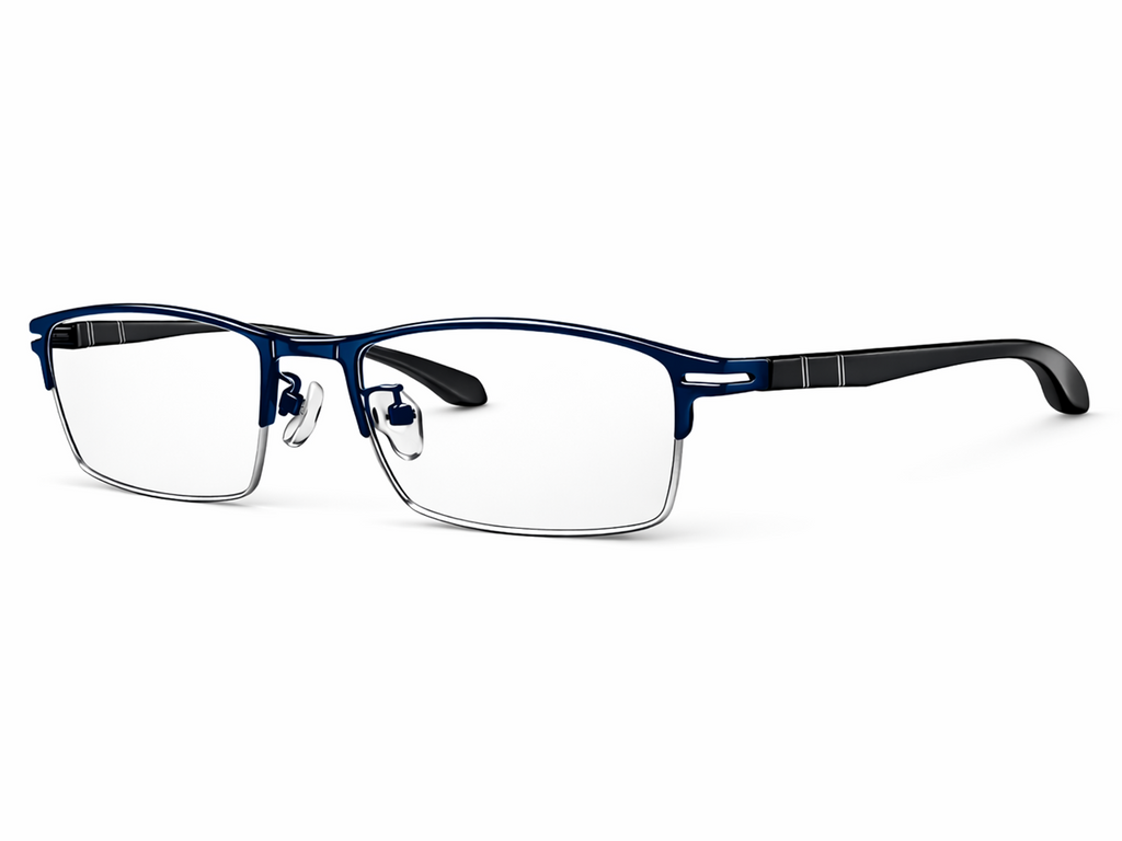 Kingston Rectangle Rimless Glasses