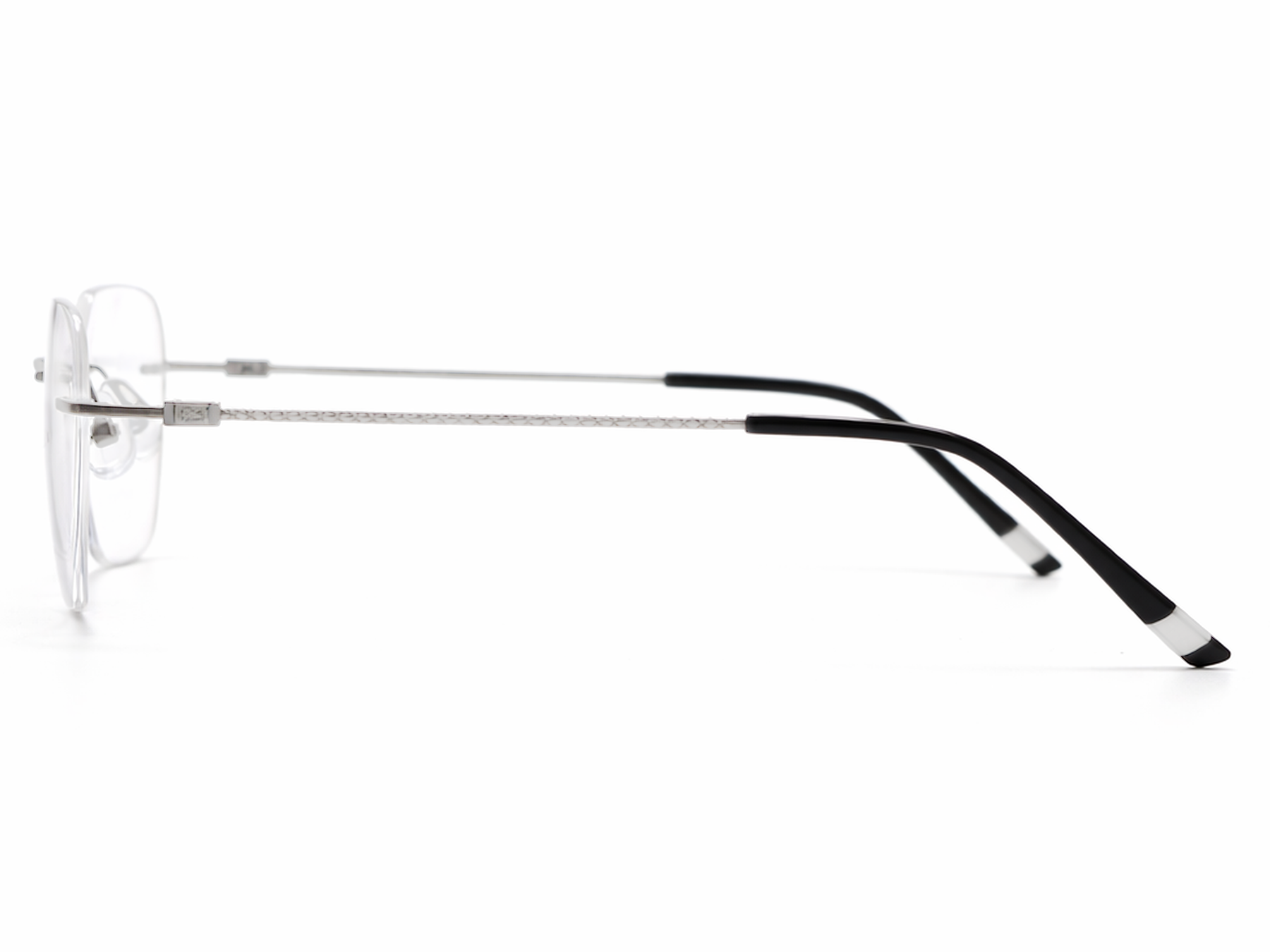 Nicholas Rectangle Rimless Glasses