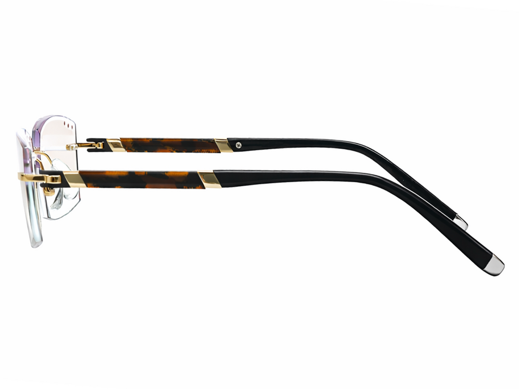Jovanni Rectangle Rimless Glasses