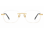Nicholas Rectangle Rimless Glasses
