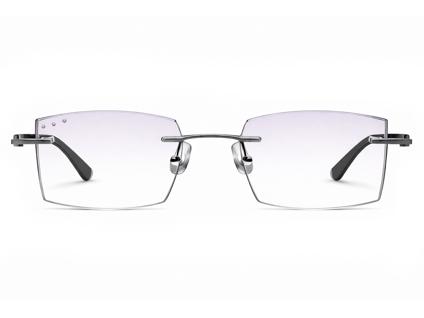 Jovanni Rectangle Rimless Glasses