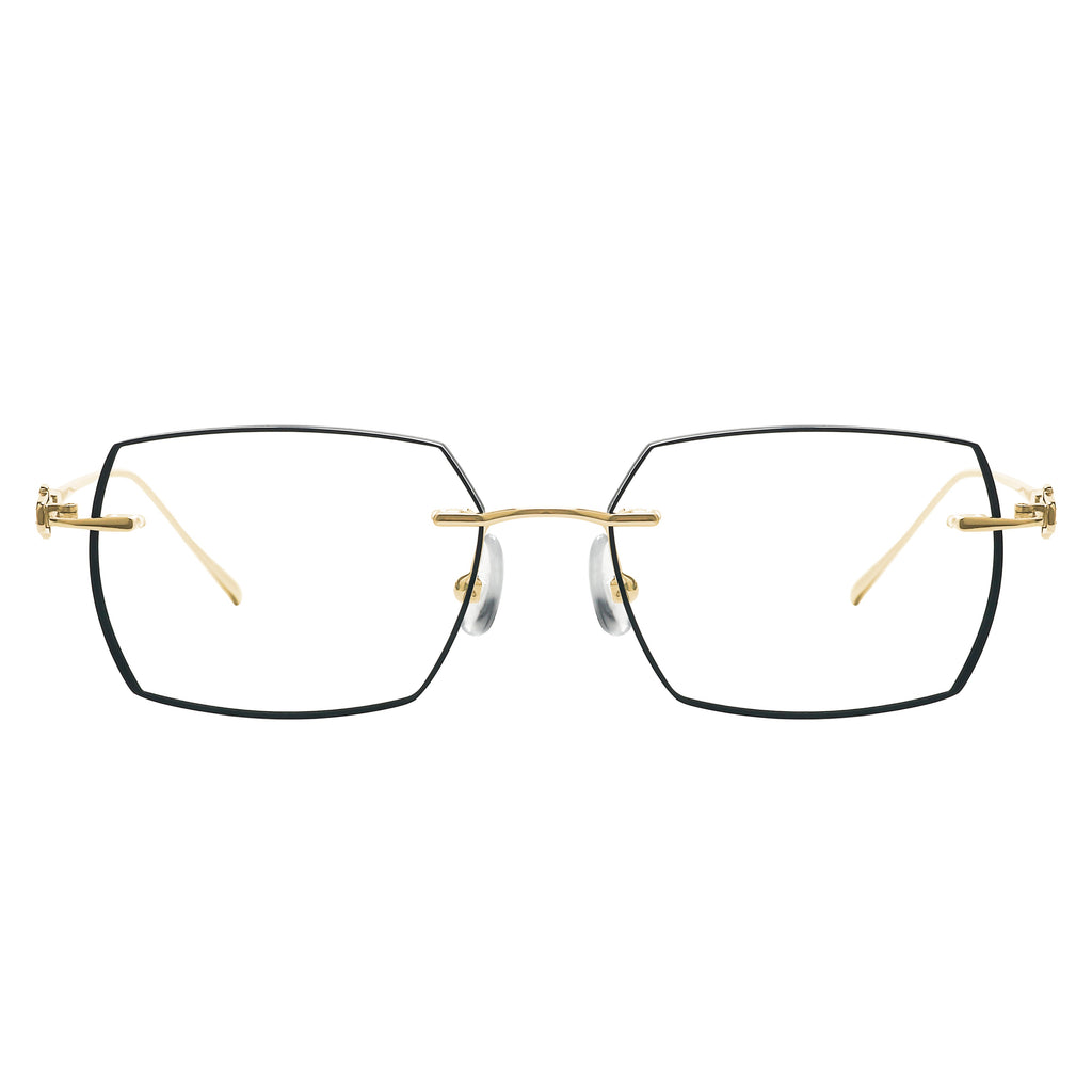 Brendan Rectangle Rimless Glasses
