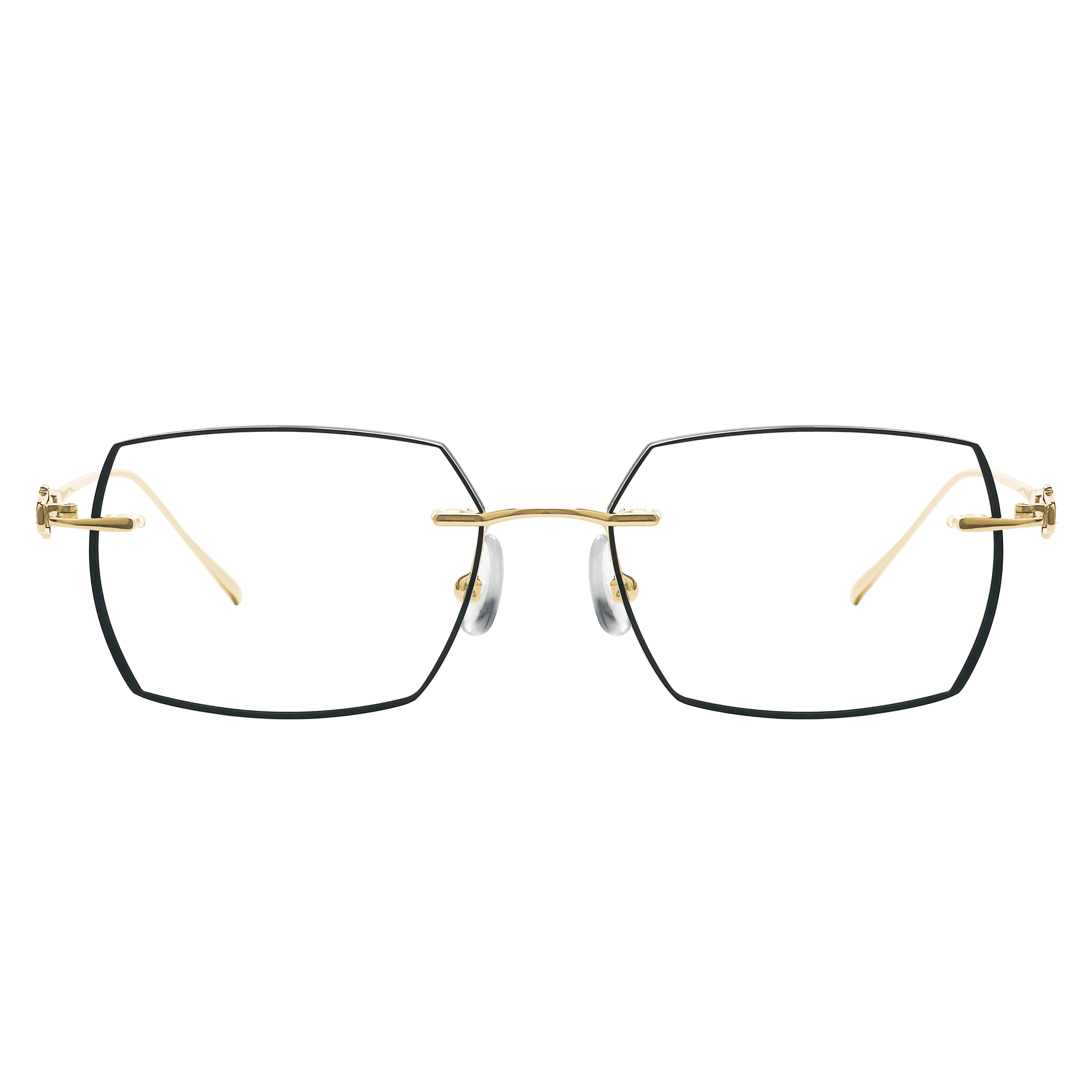 Brendan Rectangle Rimless Glasses