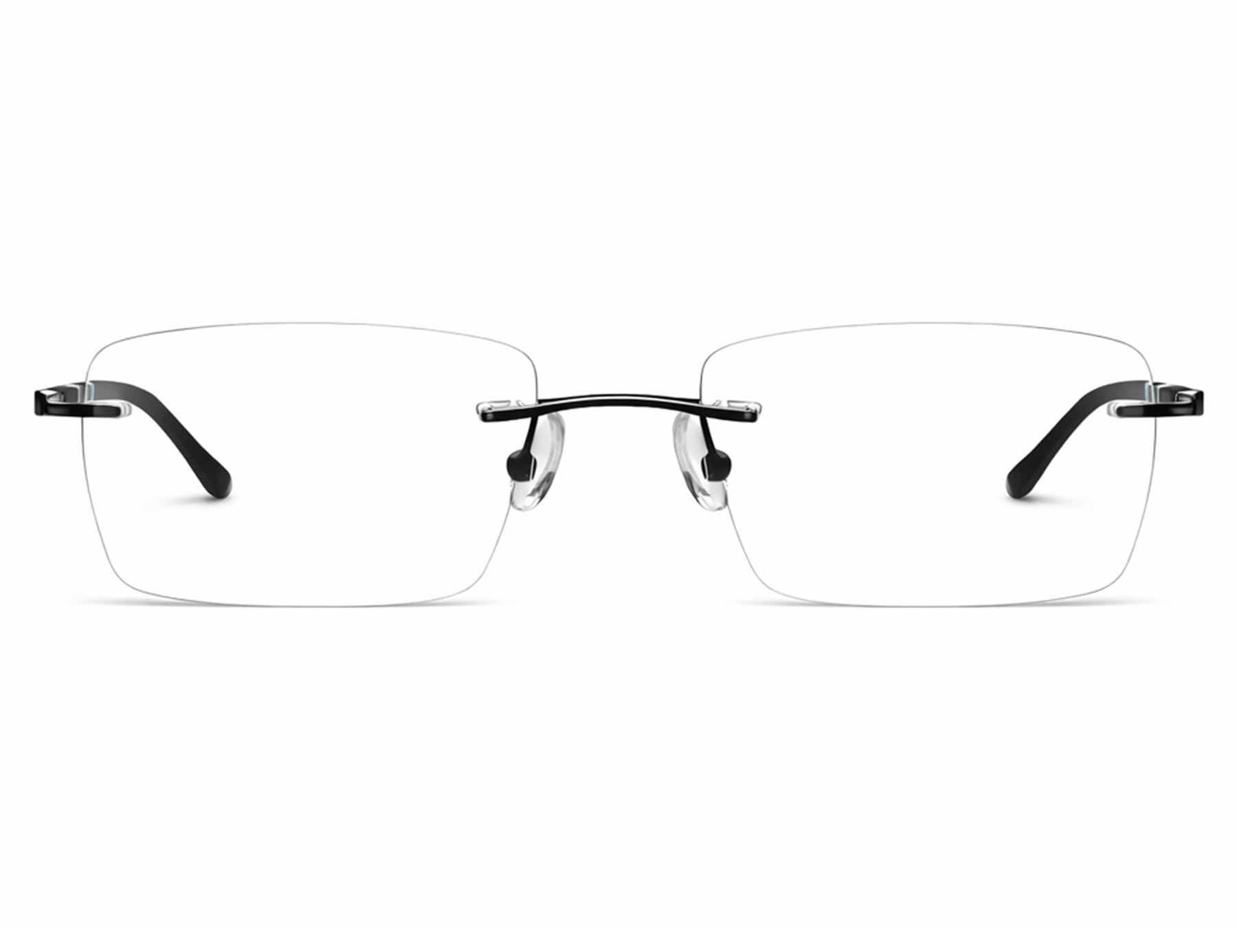 Adam Rectangle Rimless Glasses
