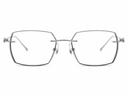 Brendan Rectangle Rimless Glasses