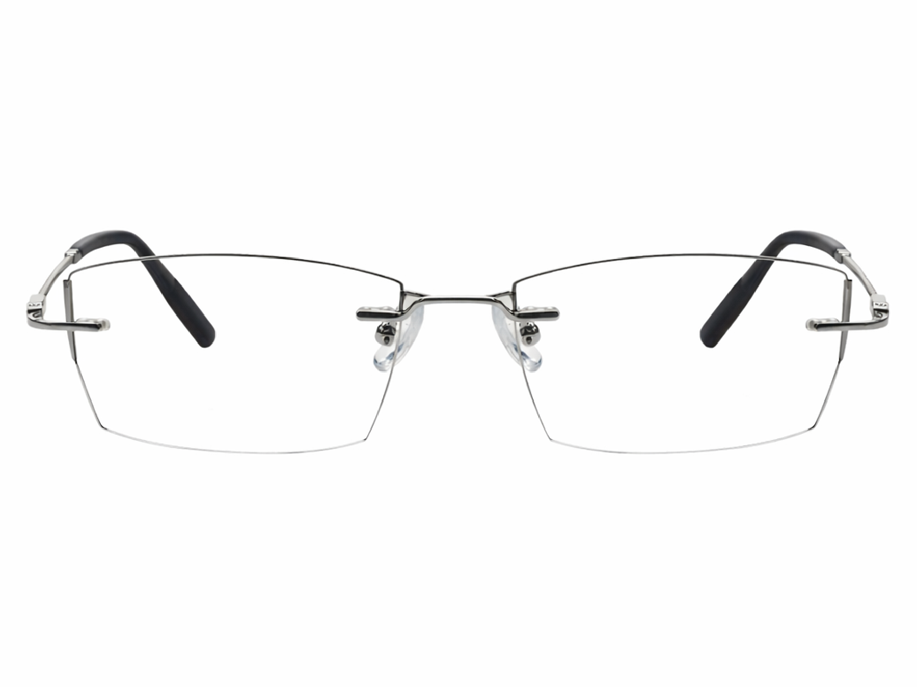 Demetrius Rectangle Rimless Glasses