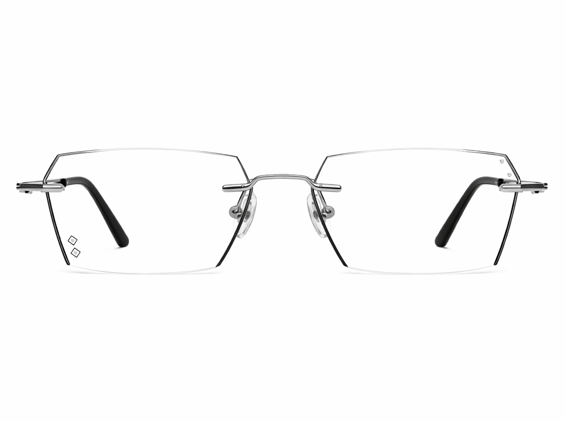 Eiden Geometric  Rimless Glasses