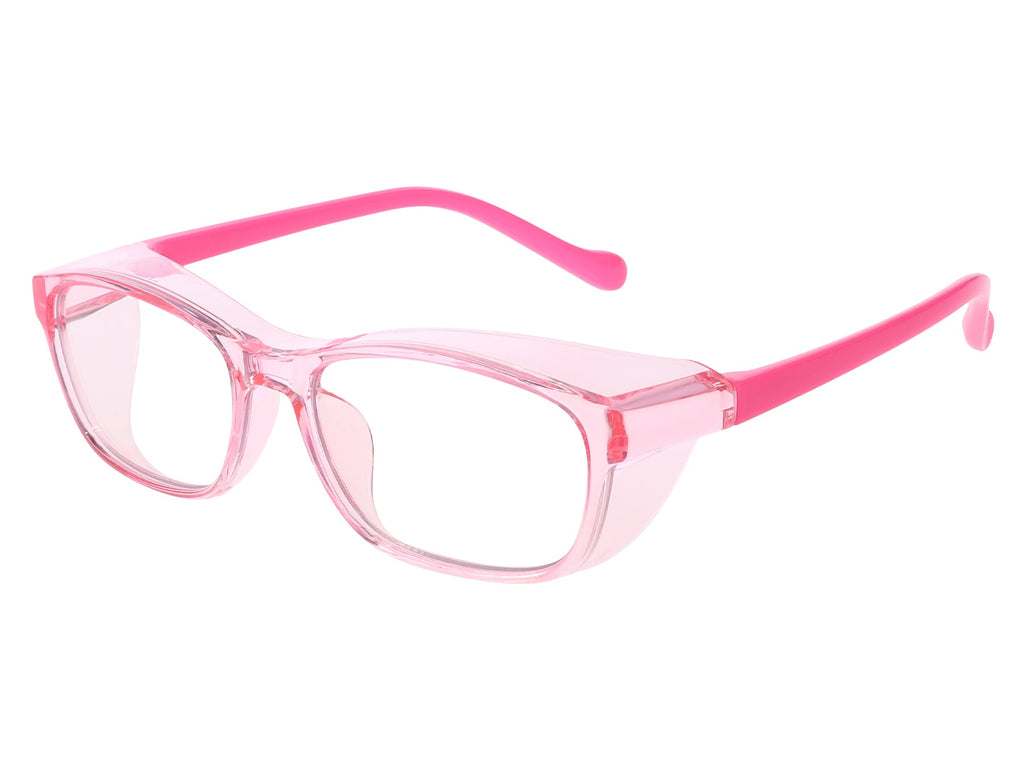 Kids Multi-Color Prescription Safety Rectangle Glasses