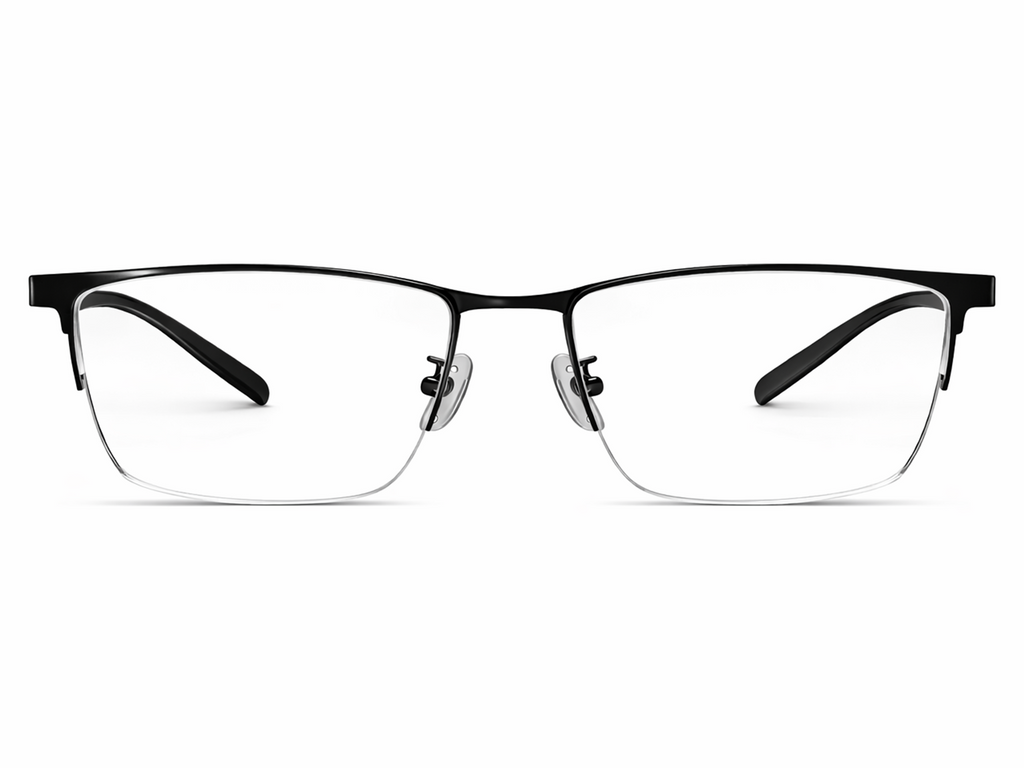 Jasper Rectangle Rimless Glasses