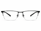 Jasper Rectangle Rimless Glasses