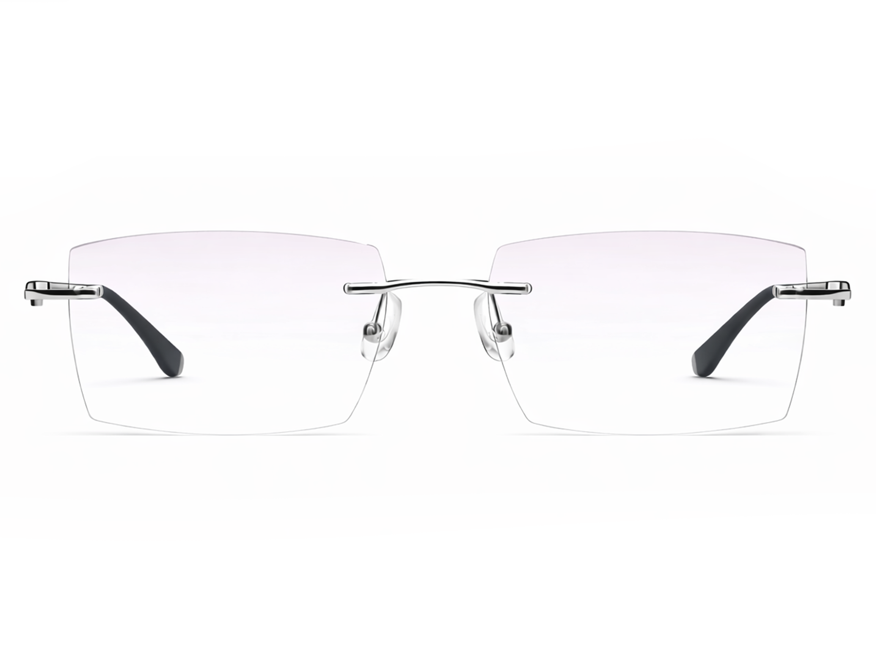 Justice Rectangle Titanium Rimless Glasses